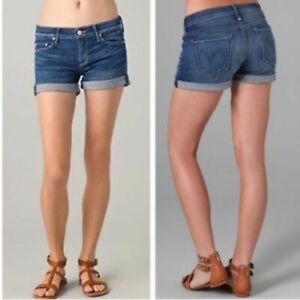 MOTHER DENIM THE DROPOUT CUFF SHORT SIZE 27